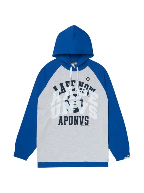AAPE BY *A BATHING APE® drawstring raglan-sleeve hoodie Grey AAPLTM1404XXL