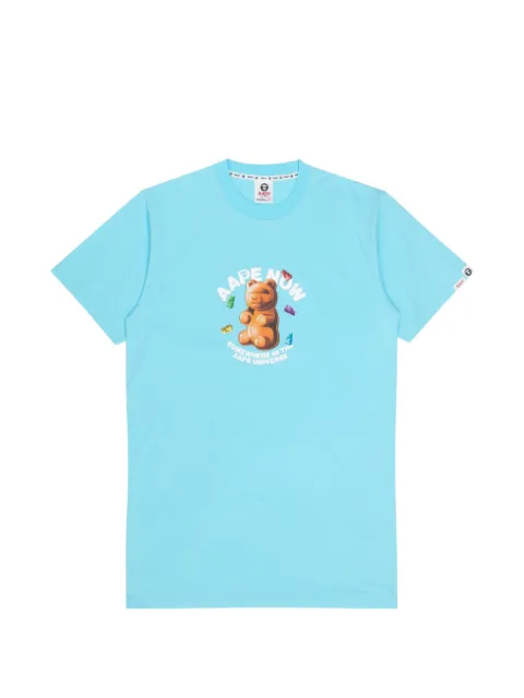 AAPE BY *A BATHING APE® graphic-print T-shirt Blue AAPTNW1334XXK