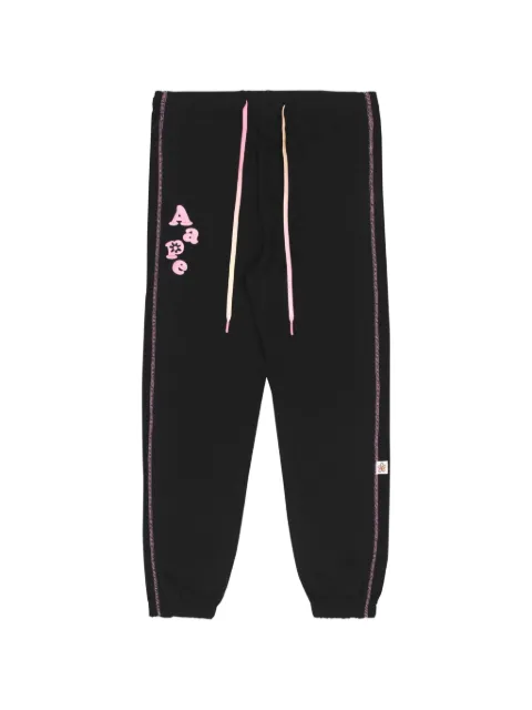 AAPE BY *A BATHING APE® embroidered track pants Black AAPPTW6977XXK