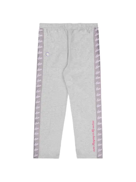 AAPE BY *A BATHING APE® Moonface logo-tape track pants Grey AAPPTW6978XAK