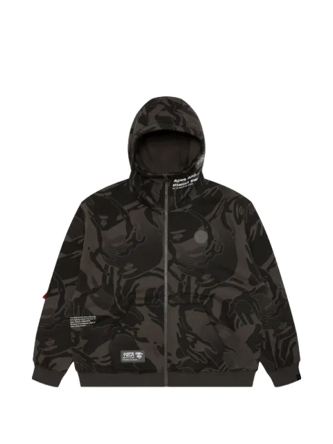 AAPE BY *A BATHING APE® Moonface camo hoodie Brown AAPSWMA365XAL