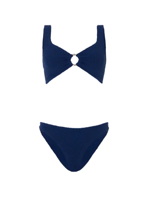 Hunza G Julia hoop-detail bikini Blue JULIABIKINIGOLDHO
