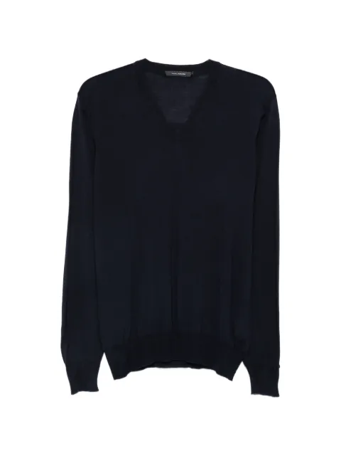 Tagliatore Xavier V-neck sweater Blue XAVIERGSE2607