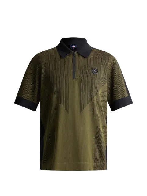 Fusalp zip-neck short-sleeve polo shirt Green 26EJ2113