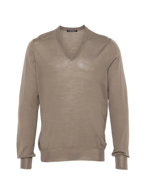Tagliatore V-neck sweater Brown XAVIERGSE2607