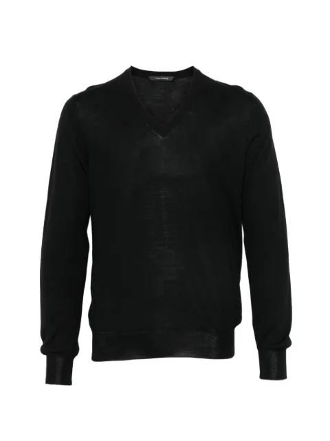Tagliatore V-neck sweater Black XAVIERGSE2607