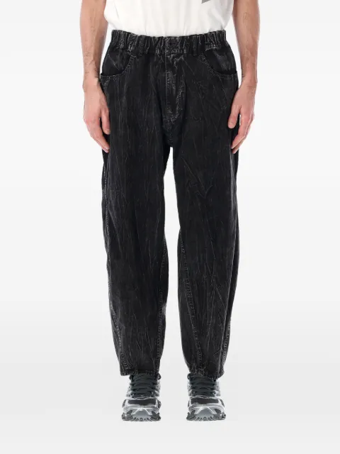 and Wander elasticated-waistband jeans Black 5746182103010
