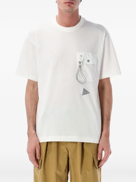 and Wander flap-pocket T-shirt White 5746984075031