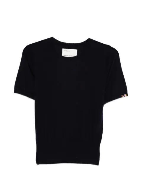 extreme cashmere Nº416 Noor T-shirt Blue 41600118TU05NAVY