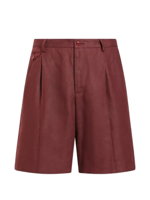 Dolce & Gabbana linen bermuda shorts Red GW0MATFU4JB