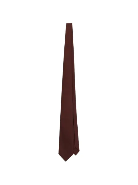 Dolce & Gabbana satin jacquard tie Brown GT147EG0UB4