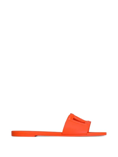 Dolce & Gabbana beachwear slides in rubber Orange CW2215AN99481166