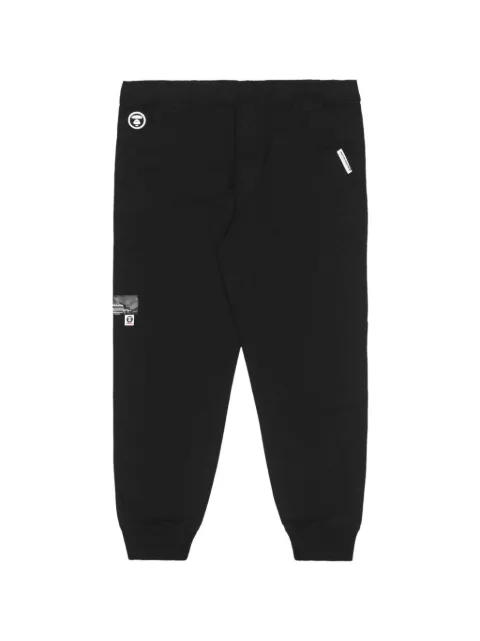 AAPE BY *A BATHING APE® embroidered twill track pants Neutrals AAPPTM6945XXK