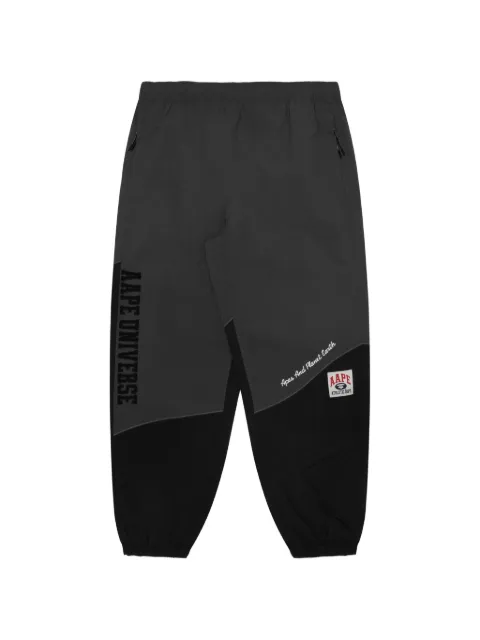 AAPE BY *A BATHING APE® colourblock logo track pants Grey AAPPTMA680XXM