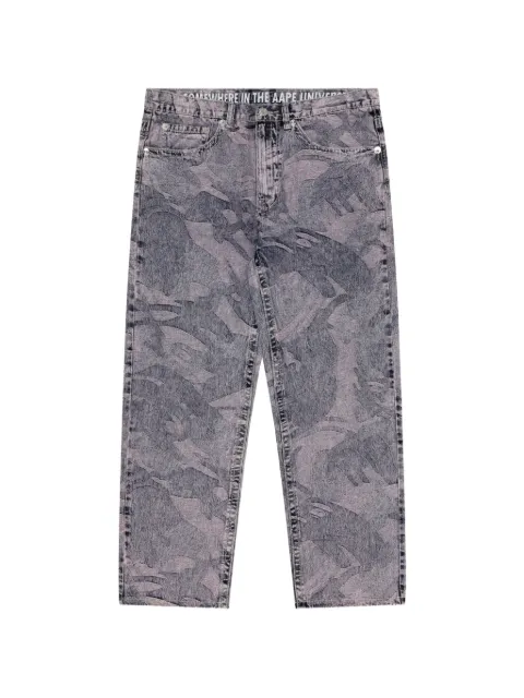 AAPE BY *A BATHING APE® camouflage jeans Purple AAPJNMA608XXL