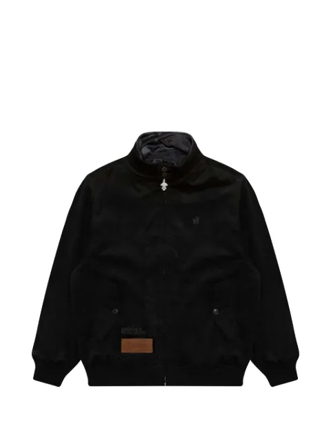 AAPE BY *A BATHING APE® logo embroidered corduroy jacket Black AAPLJM7613XXL