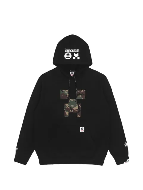 AAPE BY *A BATHING APE® logo back hoodie Black AAPSWM9562XXH