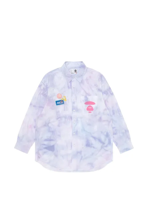 AAPE BY *A BATHING APE® relaxed tie-dye shirt Purple AAPSTW8447XAK