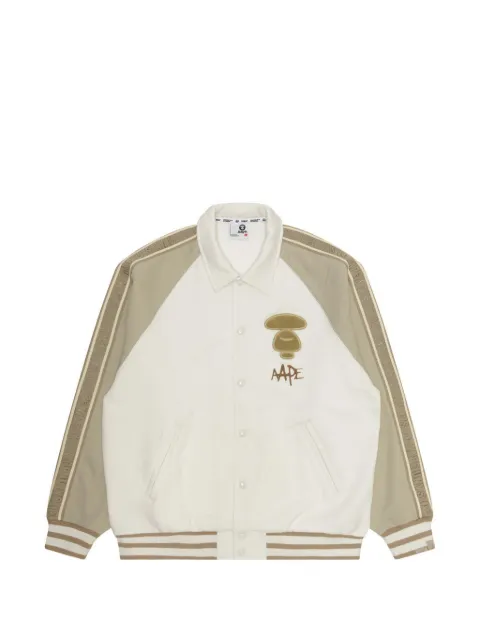 AAPE BY *A BATHING APE® embroidered baseball jacket Neutrals AAPSWMA355XXL