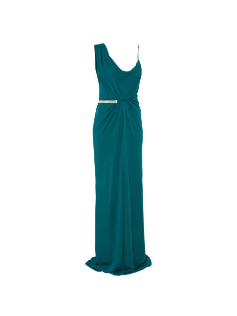 TOM FORD asymmetric draped evening maxi dress Green ABJ905FAX162