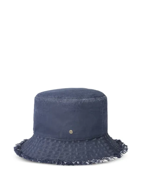 Maison Michel Jason fringed appliqué hat Blue 2072067001