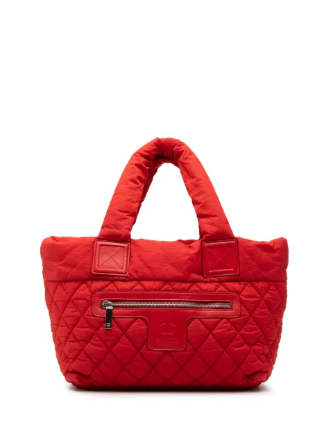 CHANEL Pre-Owned 2009-2010 Small Quilted Nylon Coco Cocoon tote bag Green 0PHA09XW2QKZSC9I
