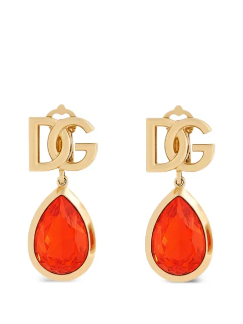 Dolce & Gabbana clip earrings with logo Gold WER6M4W1111