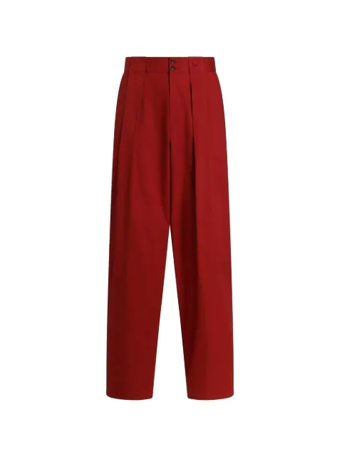 Dolce & Gabbana stretch cotton gabardine trousers Red GP22AZFUFNV