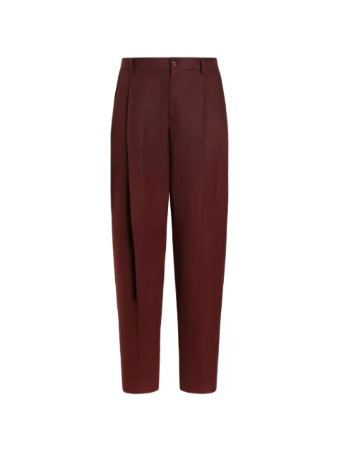 Dolce & Gabbana linen trousers Red GP10DTFU4JB