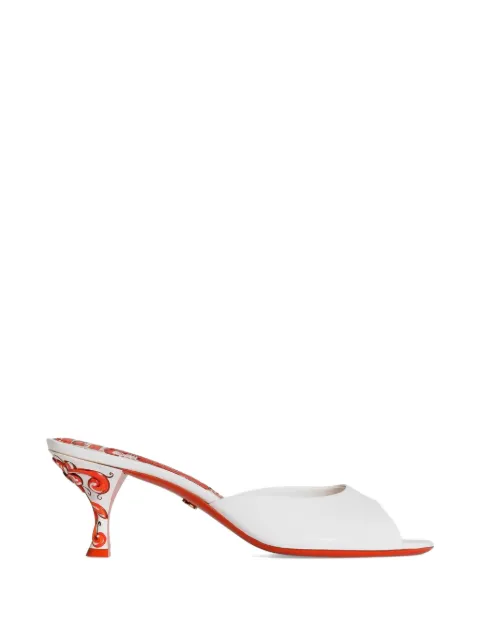 Dolce & Gabbana mules in patent leather White CR2030A0727OPTICALWHITE