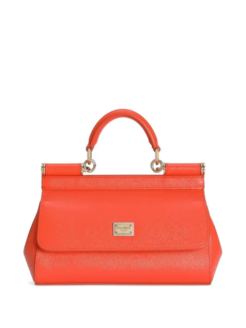 Dolce & Gabbana mini Sicily handbag in calfskin Orange BB7116B1001
