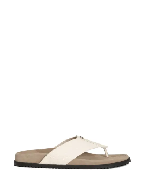 Dolce & Gabbana logo flip flops Neutrals A80628A0763
