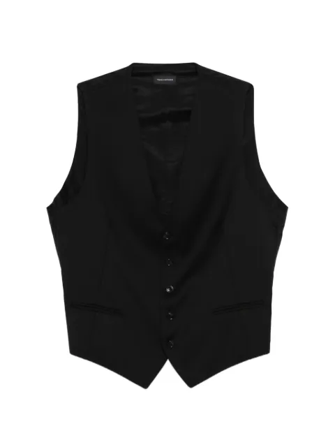 Tagliatore welt-pockets waistcoat Black GFNA05A060001U