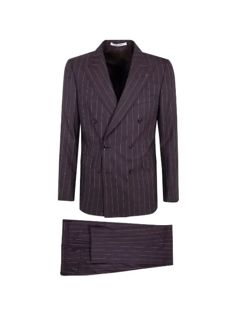 Tagliatore pinstripe double-breasted suit Grey 2FBR20B01520125