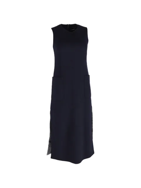 Max Mara side-slit midi dress Blue TONPUGBCL500605W