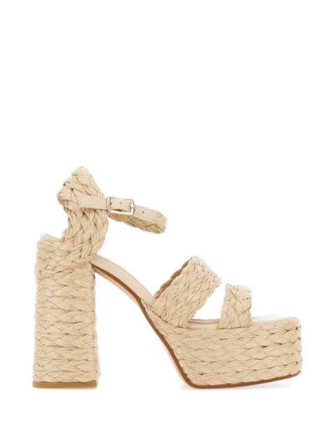 Castañer Fresa woven double strap sandals Neutrals 025553202