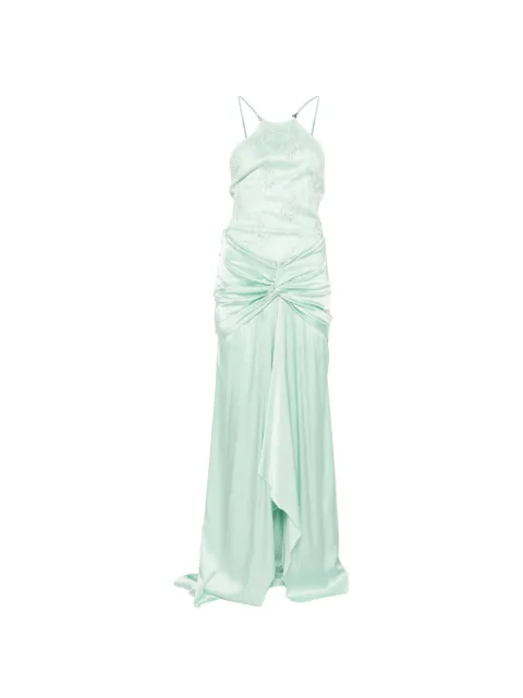 Patrizia Pepe maxi jewel insert dress Green 2A3048A775