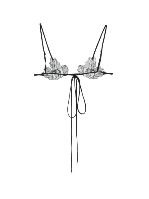Patrizia Pepe floral-lace bra Black 2I0174A781
