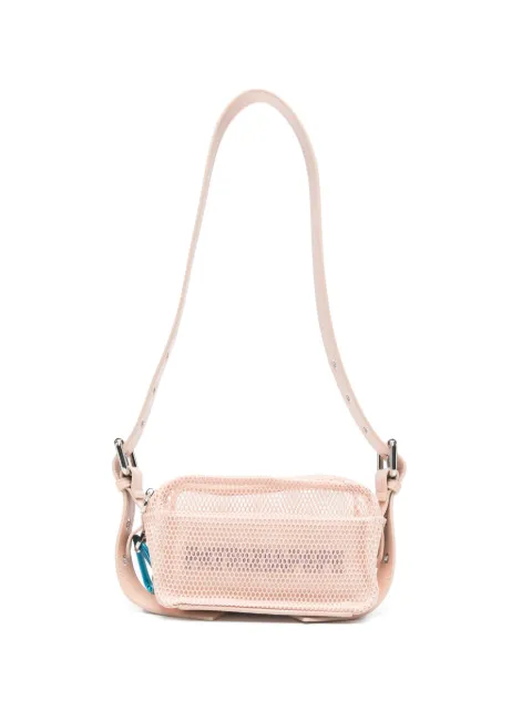 Patrizia Pepe small In My Space mesh shoulder bag Pink 2B0153A778B884