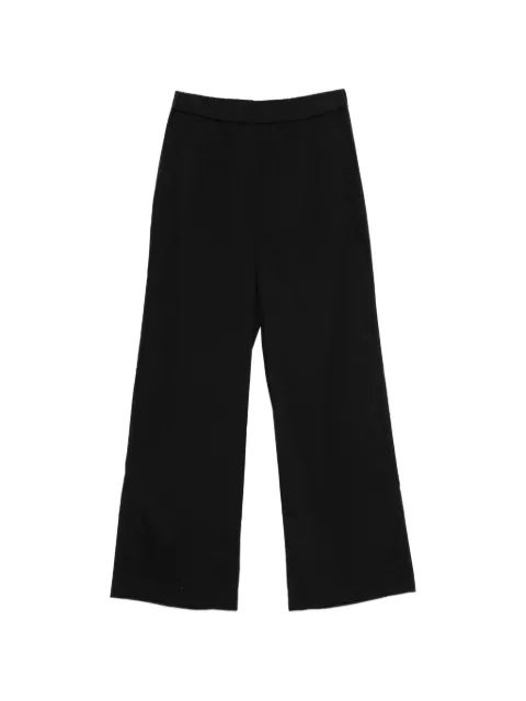 Patrizia Pepe straight-leg poplin trousers Black 2P1750A743