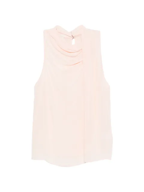 Patrizia Pepe asymmetric ruched top Pink 2C1697A739