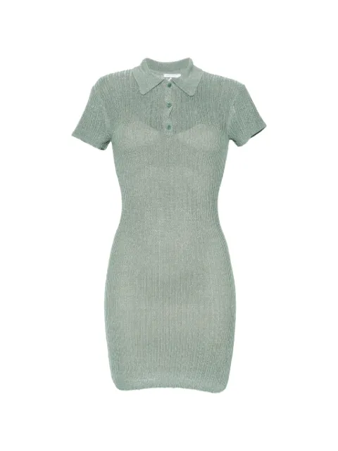 Patrizia Pepe knitted polo dress Green 2A3030K328