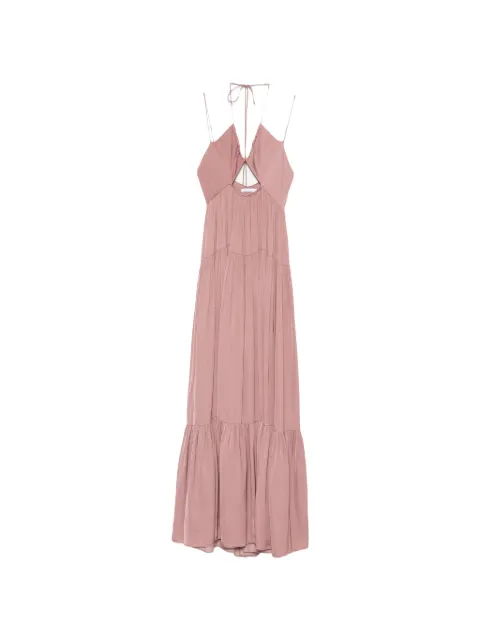 Patrizia Pepe cut-out detail maxi dress Pink 2A3065A772