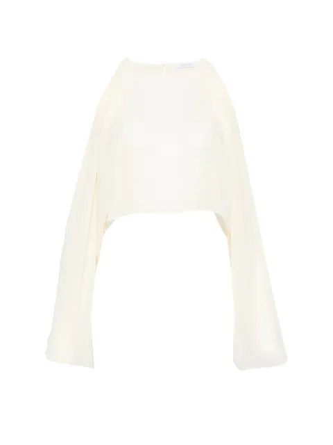 Patrizia Pepe halterneck cape scarf Neutrals 2F0133AD08W418