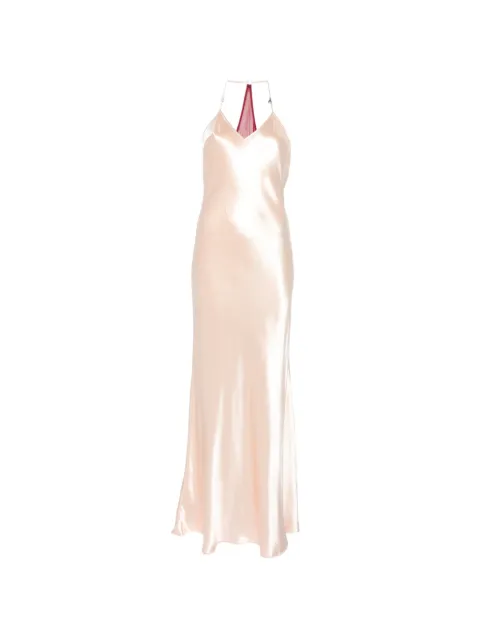 Patrizia Pepe V-neck maxi dress Neutrals 2A3034A740
