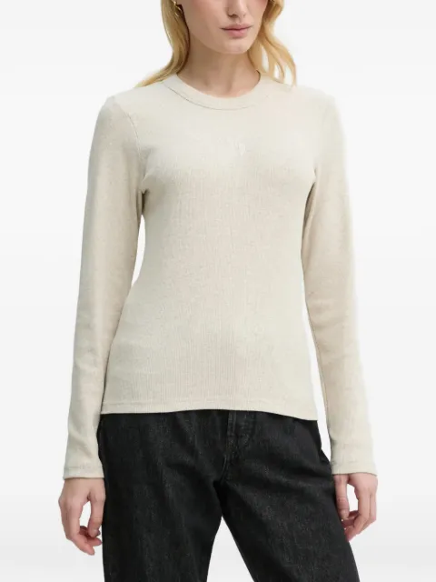 Ba&Sh ribbed embroidered T-shirt Neutrals 1E25CAST