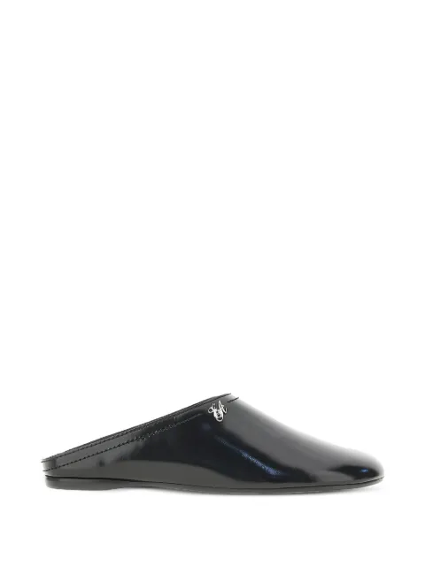 Emporio Armani logo-plaque mules Black EW004060AF21961UC001