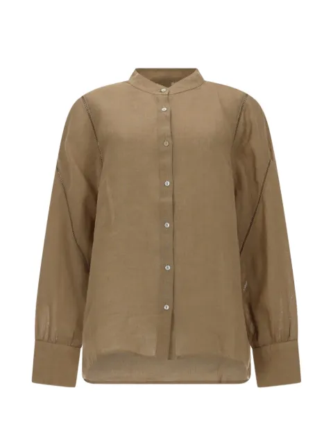 120% Lino linen shirt Neutrals 33ALIW1PKM
