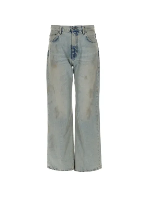 Haikure Korea distressed wide-leg jeans Blue HEW03323DF203L0936
