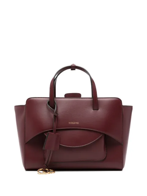 HIDESINS Flap leather tote bag Red FL12TRWNE
